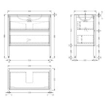 Cali 900mm Freestanding Single Vanity